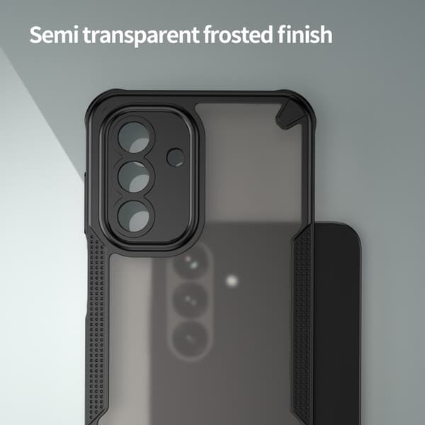 SKALO Samsung A26 5G Armor Hybrid Frosted Skal - Svart