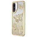 Miniatyrbild 4 av 6: SKALO Samsung A26 5G Butterfly Rhinestones Skal - Guld
