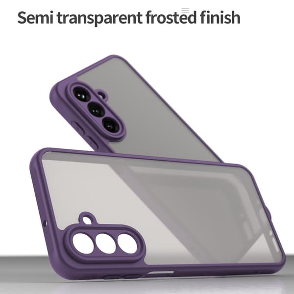 SKALO Samsung A26 5G Color Bumper Frosted Suojakuori - Violetti