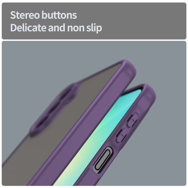 SKALO Samsung A26 5G Color Bumper Frosted Suojakuori - Violetti