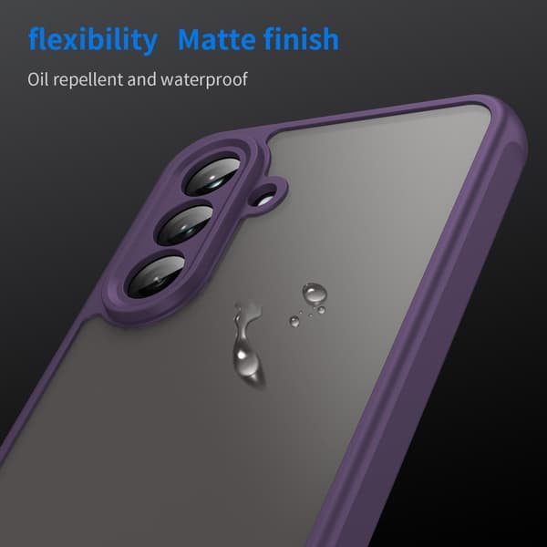 SKALO Samsung A26 5G Color Bumper Frosted Suojakuori - Violetti