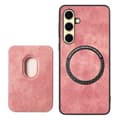 Miniatyrbillede 3 af 5: SKALO Samsung A26 5G PU-læder magnetisk kortholder Cover - Pink