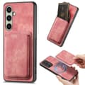 Miniatyrbillede 1 af 5: SKALO Samsung A26 5G PU-læder magnetisk kortholder Cover - Pink