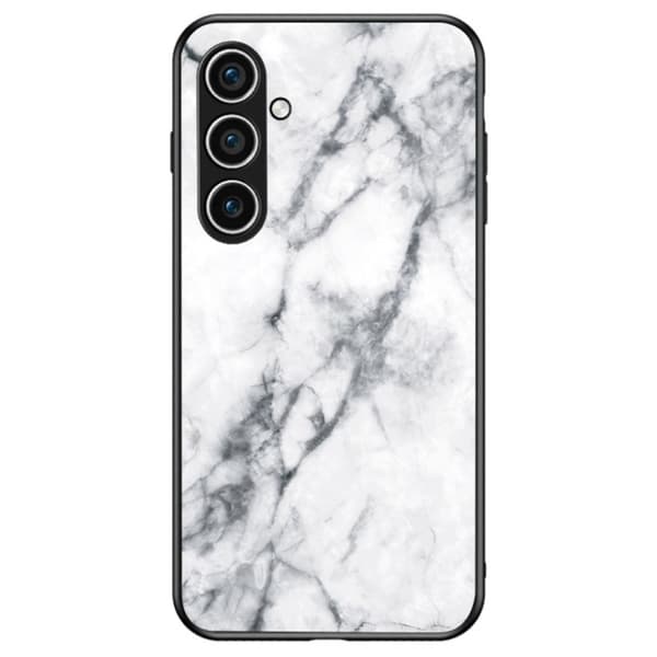 SKALO Samsung A26 5G Marmor Härdat Glas TPU Skal - Motiv 1