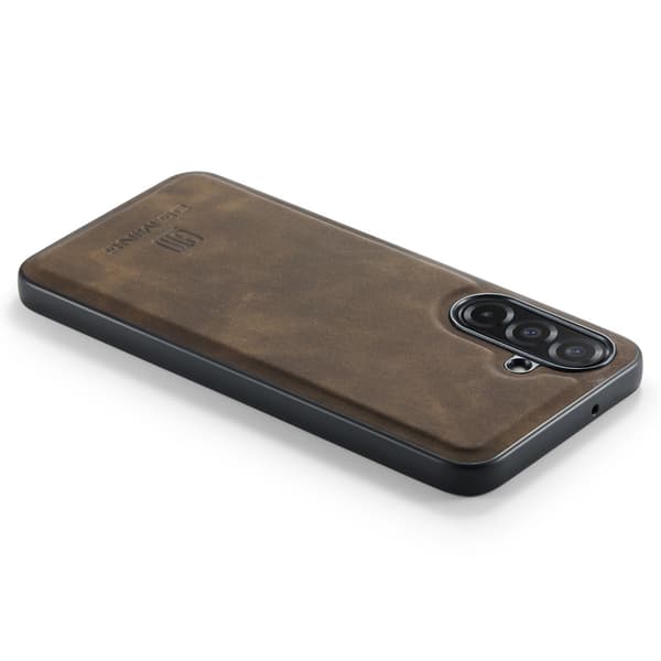 DG MING Samsung A26 5G Premium PU-Läder Hybrid Skal - Mörkbrun