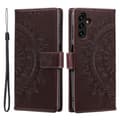 Pikkukuva 1 / 5: SKALO Samsung A26 5G Mandala Lompakkokotelo - Ruskea