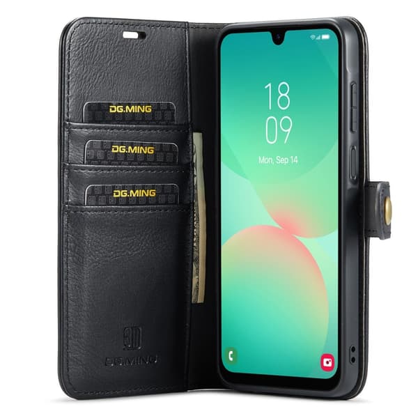 DG MING Samsung A26 5G 2-i-1 Magnet Flip Cover - Sort