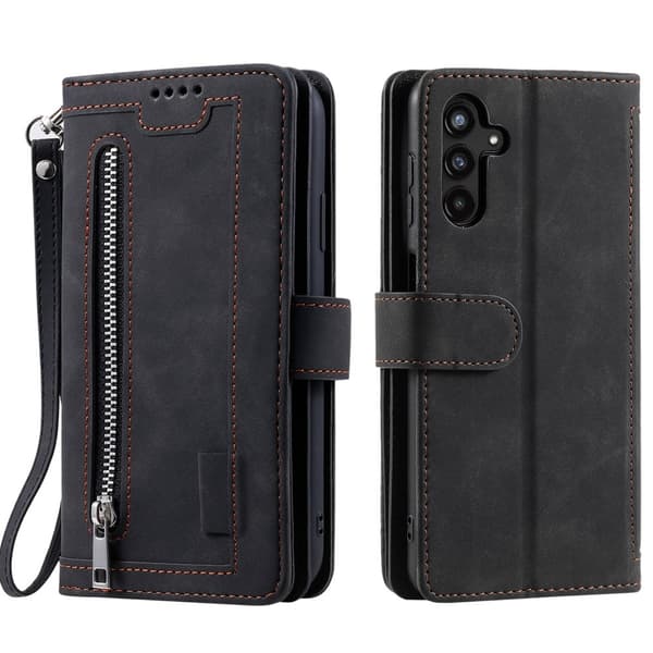 SKALO Samsung A26 5G Big Wallet 9-LOMMER Flip Cover - Sort