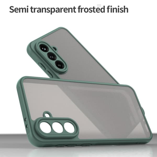 SKALO Samsung A36 5G Color Bumper Frosted Suojakuori - Vihreä
