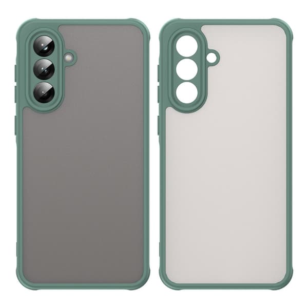 SKALO Samsung A36 5G Color Bumper Frosted Suojakuori - Vihreä