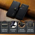Miniatyrbillede 7 af 9: DG MING Samsung A36 5G 2-i-1 Magnet Flip Cover - Sort