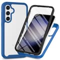Miniatyrbillede 1 af 5: SKALO Samsung A36 5G Shockproof Clear Hybrid+Skærmbeskyttelse Cover - Mørkeblå
