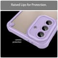 Miniatyrbillede 6 af 10: SKALO Samsung A36 5G Armor Hybrid Frosted Cover - Lilla