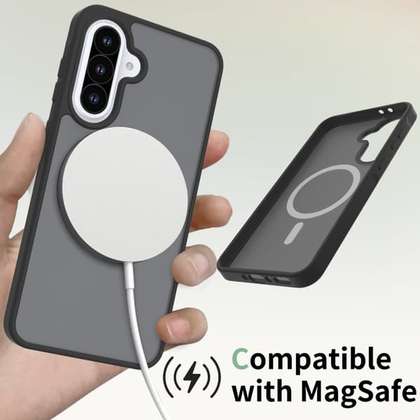 SKALO Samsung A36 5G Skin-touch Hybrid Cover - Sort