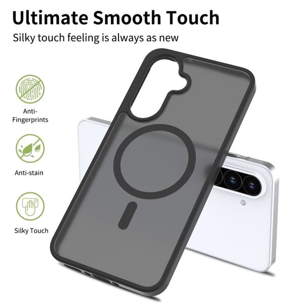 SKALO Samsung A36 5G Skin-touch Hybrid Cover - Sort