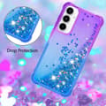 Miniatyrbillede 5 af 7: SKALO Samsung A36 5G Kviksand Glitter Cover - Lilla-Blå