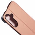 Miniatyrbillede 5 af 6: SKALO Samsung A36 5G Clear View Flip Cover - Rosa guld