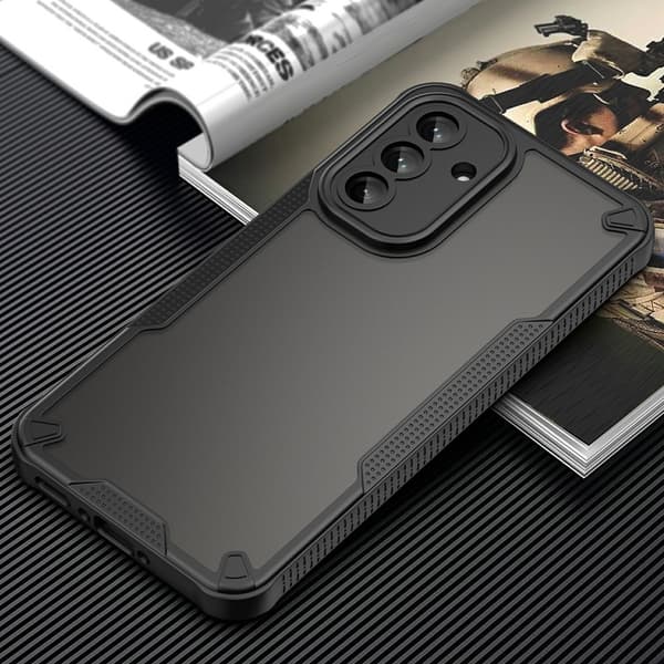 SKALO Samsung A36 5G Armor Hybrid Frosted Skal - Svart
