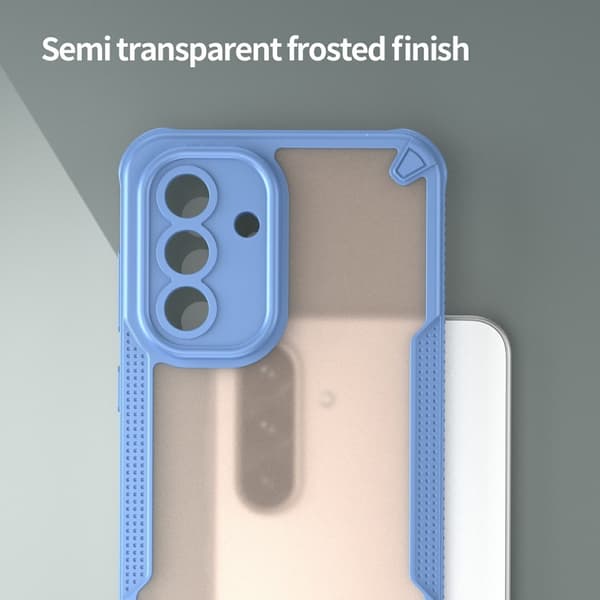SKALO Samsung A36 5G Armor Hybrid Frosted Cover - Blå