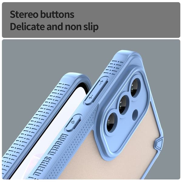 SKALO Samsung A36 5G Armor Hybrid Frosted Cover - Blå