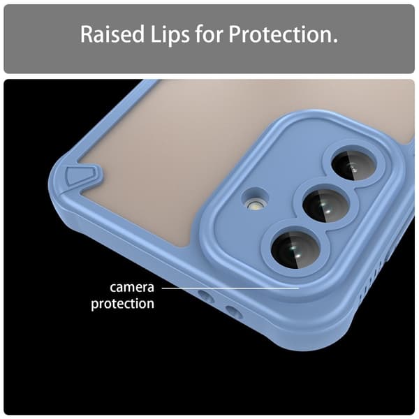 SKALO Samsung A36 5G Armor Hybrid Frosted Cover - Blå