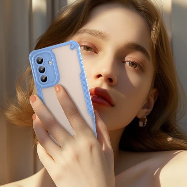 SKALO Samsung A36 5G Armor Hybrid Frosted Cover - Blå