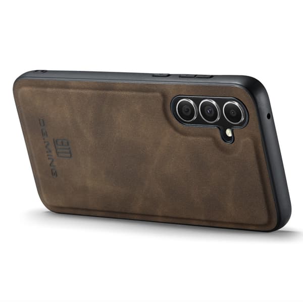 DG MING Samsung A36 5G Premium PU-Läder Hybrid Skal - Mörkbrun
