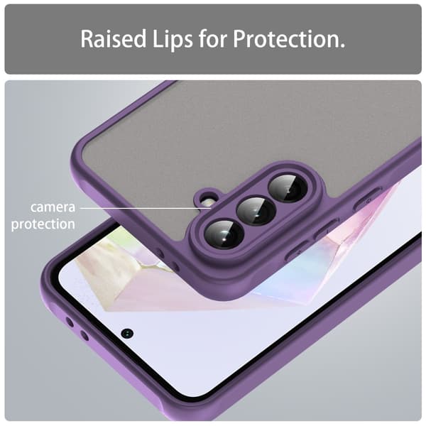 SKALO Samsung A36 5G Color Bumper Frosted Cover - Lilla
