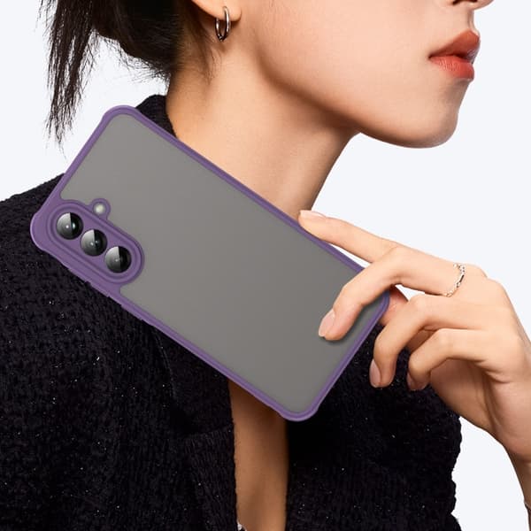 SKALO Samsung A36 5G Color Bumper Frosted Cover - Lilla