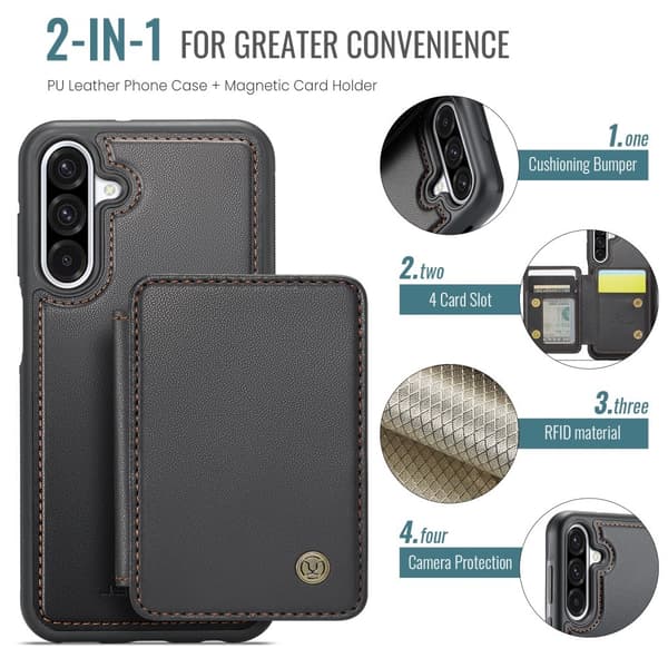 SKALO Samsung A36 5G JEEHOOD J05 Cover - Sort