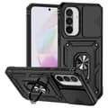 Miniatyrbillede 1 af 10: SKALO Samsung A36 5G Armor Metalring Kameraskyder Cover - Sort
