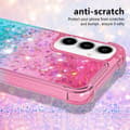 Miniatyrbillede 4 af 7: SKALO Samsung A36 5G Kviksand Glitter Cover - Pink-Turkis