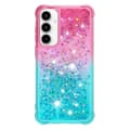Miniatyrbillede 2 af 7: SKALO Samsung A36 5G Kviksand Glitter Cover - Pink-Turkis