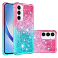 Miniatyrbillede 1 af 7: SKALO Samsung A36 5G Kviksand Glitter Cover - Pink-Turkis