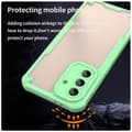 Miniatyrbillede 3 af 10: SKALO Samsung A36 5G Armor Hybrid Frosted Cover - Grøn