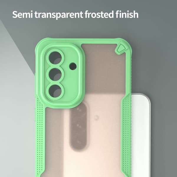 SKALO Samsung A36 5G Armor Hybrid Frosted Cover - Grøn