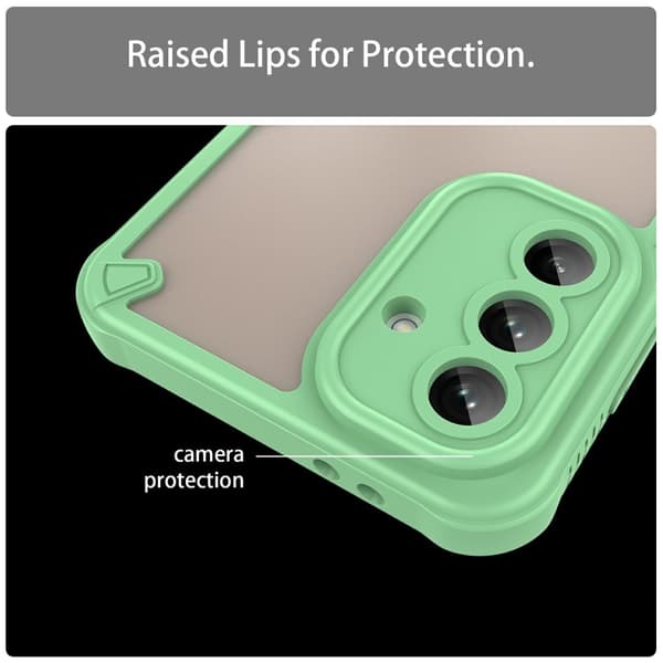 SKALO Samsung A36 5G Armor Hybrid Frosted Cover - Grøn