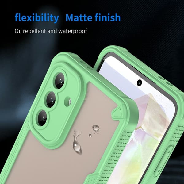 SKALO Samsung A36 5G Armor Hybrid Frosted Cover - Grøn