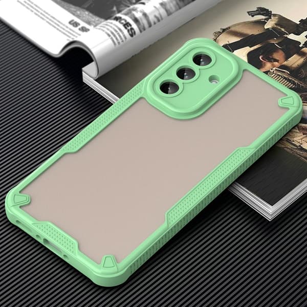 SKALO Samsung A36 5G Armor Hybrid Frosted Cover - Grøn