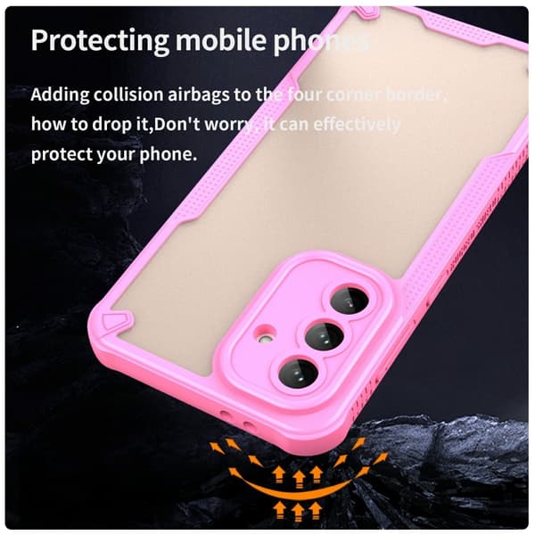 SKALO Samsung A36 5G Armor Hybrid Frosted Cover - Pink