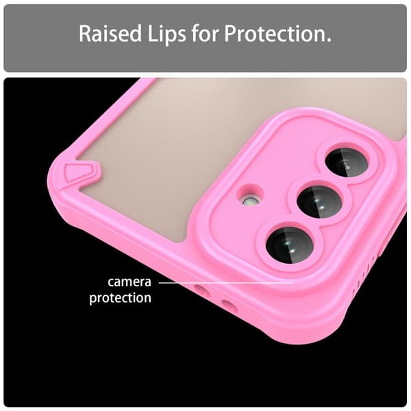 SKALO Samsung A36 5G Armor Hybrid Frosted Cover - Pink