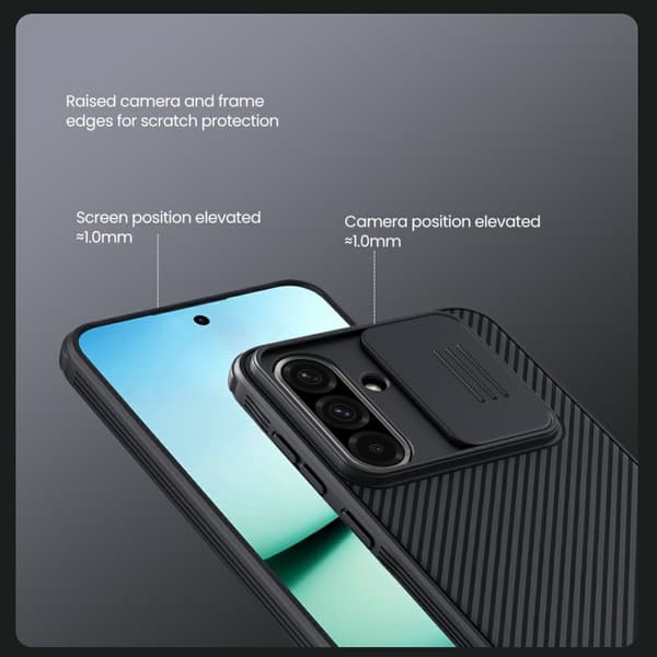 NILLKIN Samsung A36 5G CamShield Pro Series Cover - Sort
