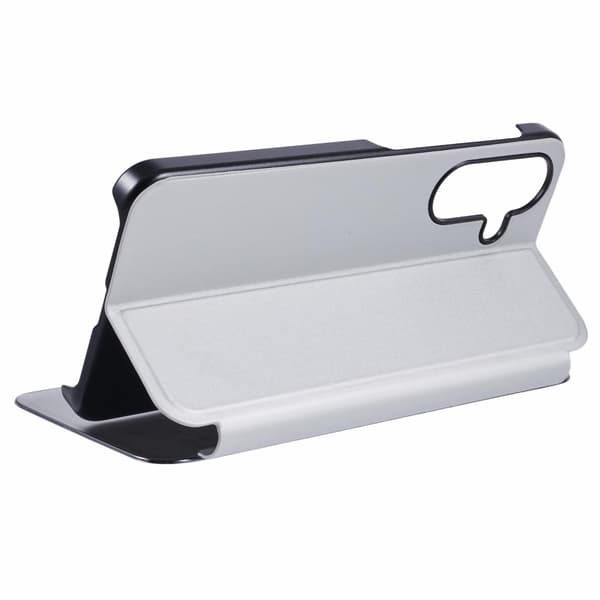 SKALO Samsung A36 5G Clear View Flip Cover - Sølv