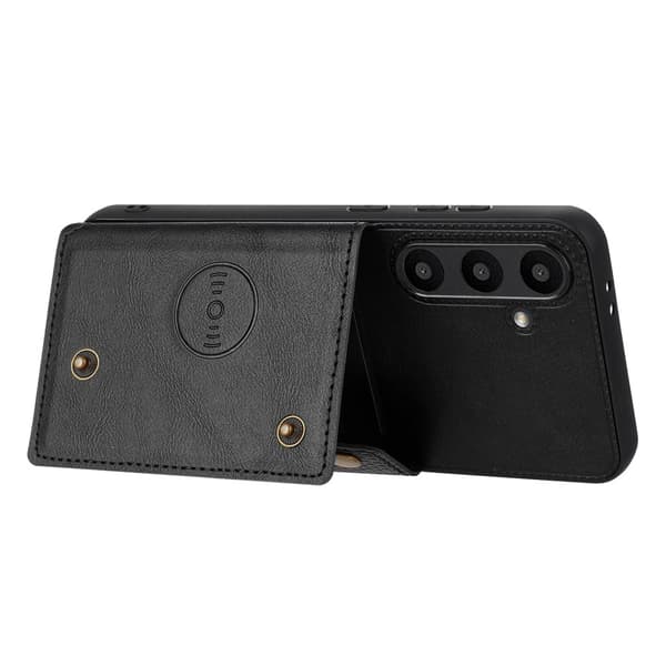 SKALO Samsung A36 5G PU-Läder 2-Kortfack Skal - Svart