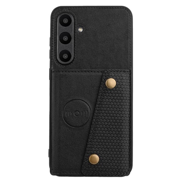 SKALO Samsung A36 5G PU-Läder 2-Kortfack Skal - Svart