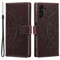 Miniatyrbillede 1 af 5: SKALO Samsung A36 5G Mandala Flip Cover - Brun