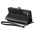 Miniatyrbillede 4 af 11: SKALO Samsung A36 5G PU-Læder Envelope Flip Cover - Sort