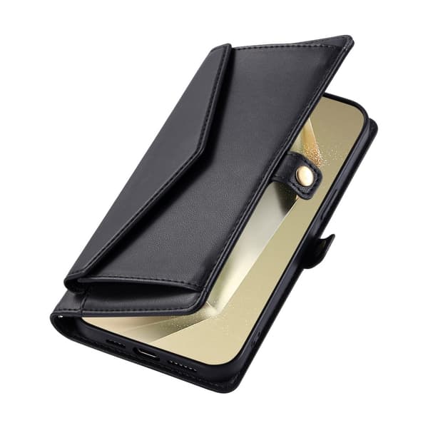 SKALO Samsung A36 5G PU-Læder Envelope Flip Cover - Sort