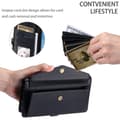 Miniatyrbillede 9 af 11: SKALO Samsung A36 5G PU-Læder Envelope Flip Cover - Sort