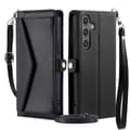 Miniatyrbillede 1 af 11: SKALO Samsung A36 5G PU-Læder Envelope Flip Cover - Sort